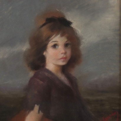 Painting Portrait of a Little Girl