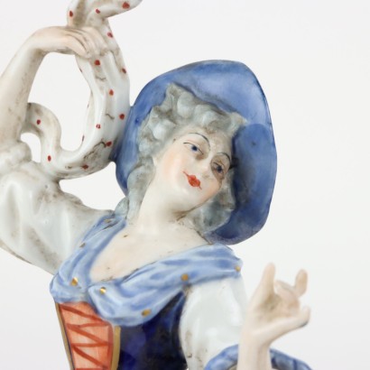 Pair of Capodim Porcelain Figurines