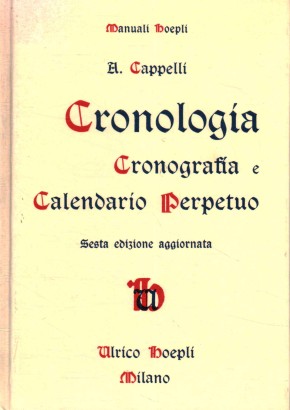 Cronologia, cronografia e calendario perpetuo