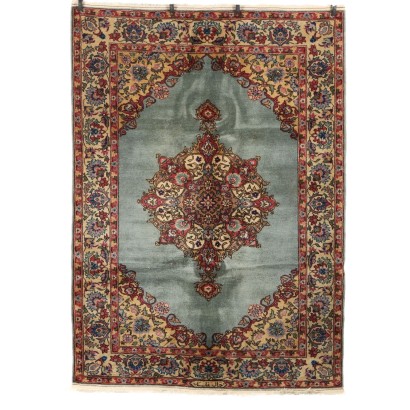 Tapis Tabriz Ancien Coton Laine Noeud Gros Roumanie 238 x 170 cm