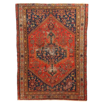 Tapis Ancien Asiatique Coton Laine Noeud Fin 160 x 118 cm