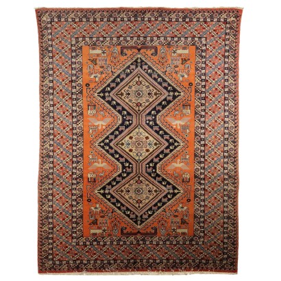 Tapis Ardebil Ancien Coton Laine Noeud Gros Iran 265 x 200 cm