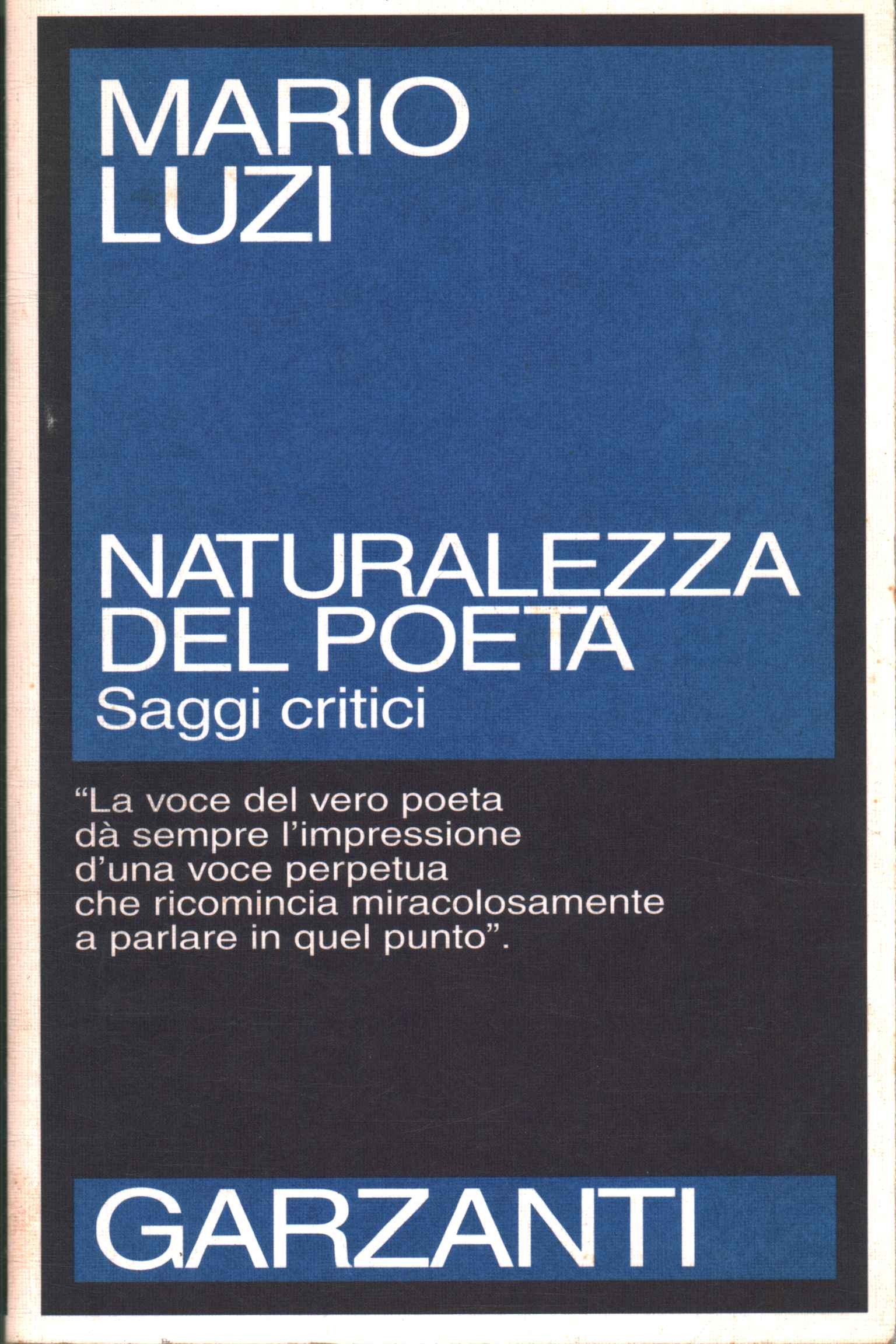 Naturalness of the poet