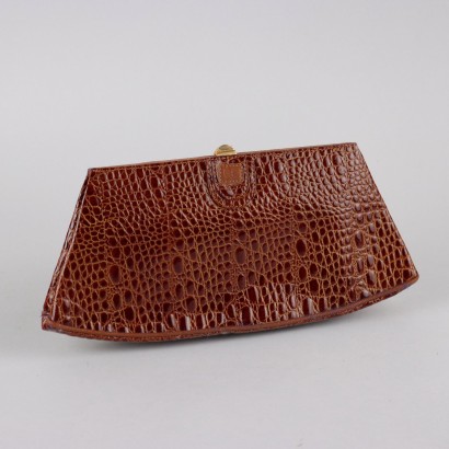 Ugo Correani Vintage Handbag Leather with Coin Purse 1970s