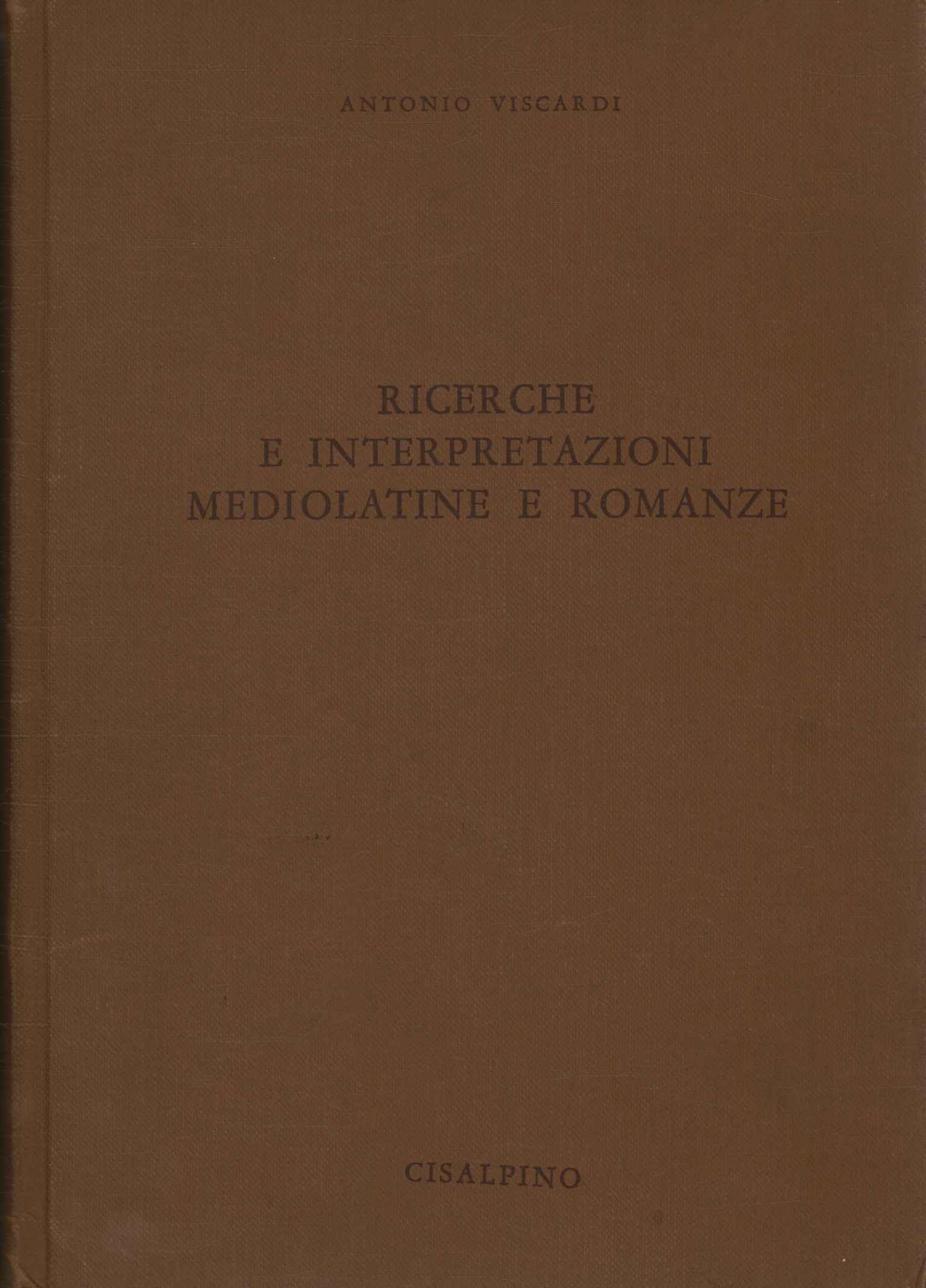 Ricerche e Interpretazioni mediolatine e%2,Ricerche e Interpretazioni mediolatine e%2