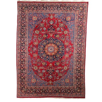 Antiker Tabriz Teppich Baumwolle Wolle Geknüpft Iran 330 x 240 cm