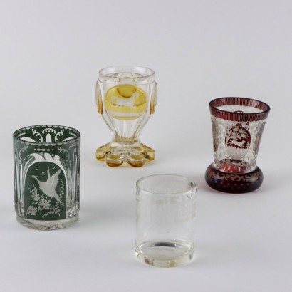 Verres Anciens Différentes Fabrications et Couleurs XIXe-XXe Siècle