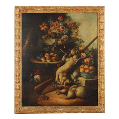 Tableau Contemporain Nature Morte Huile sur Toile XXe Siècle