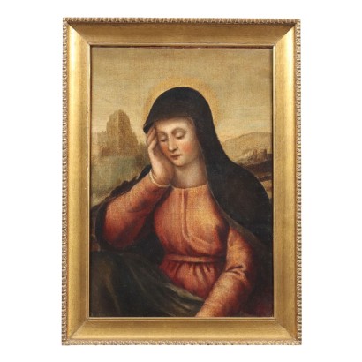 Gemälde der traurigen Madonna