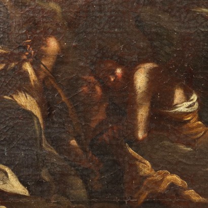 Peinture du Christ Rédempteur et des Anges