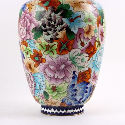 Paire de vases cloisonnés