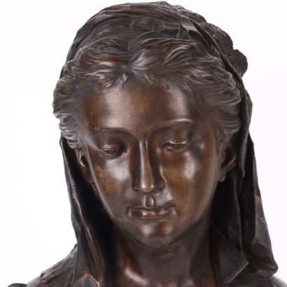 Bust of a Young Woman in Bronze