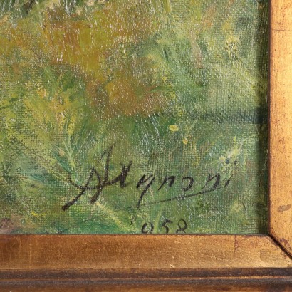 Peinture d'Arnaldo Annoni,Paysage de colline,Arnaldo Annoni,Arnaldo Annoni,Arnaldo Annoni,Arnaldo Annoni