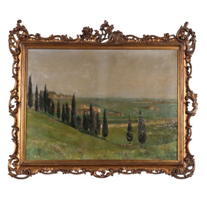 Peinture d'Arnaldo Annoni,Paysage de colline,Arnaldo Annoni,Arnaldo Annoni,Arnaldo Annoni,Arnaldo Annoni