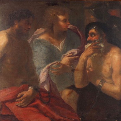 Peinture de la région de Johann C,Joseph en prison interprète les rêves,Johann Carl Loth,Johann Carl Loth,Johann Carl Loth,Johann Carl Loth