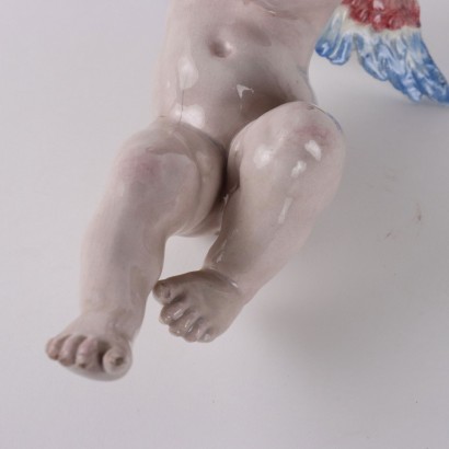 Putto in Maiolica