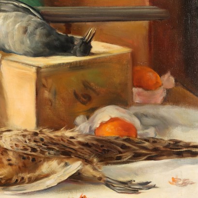 Painting by Alfio Paolo Graziani, Still life with game, Alfio Paolo Graziani, Alfio Paolo Graziani, Alfio Paolo Graziani