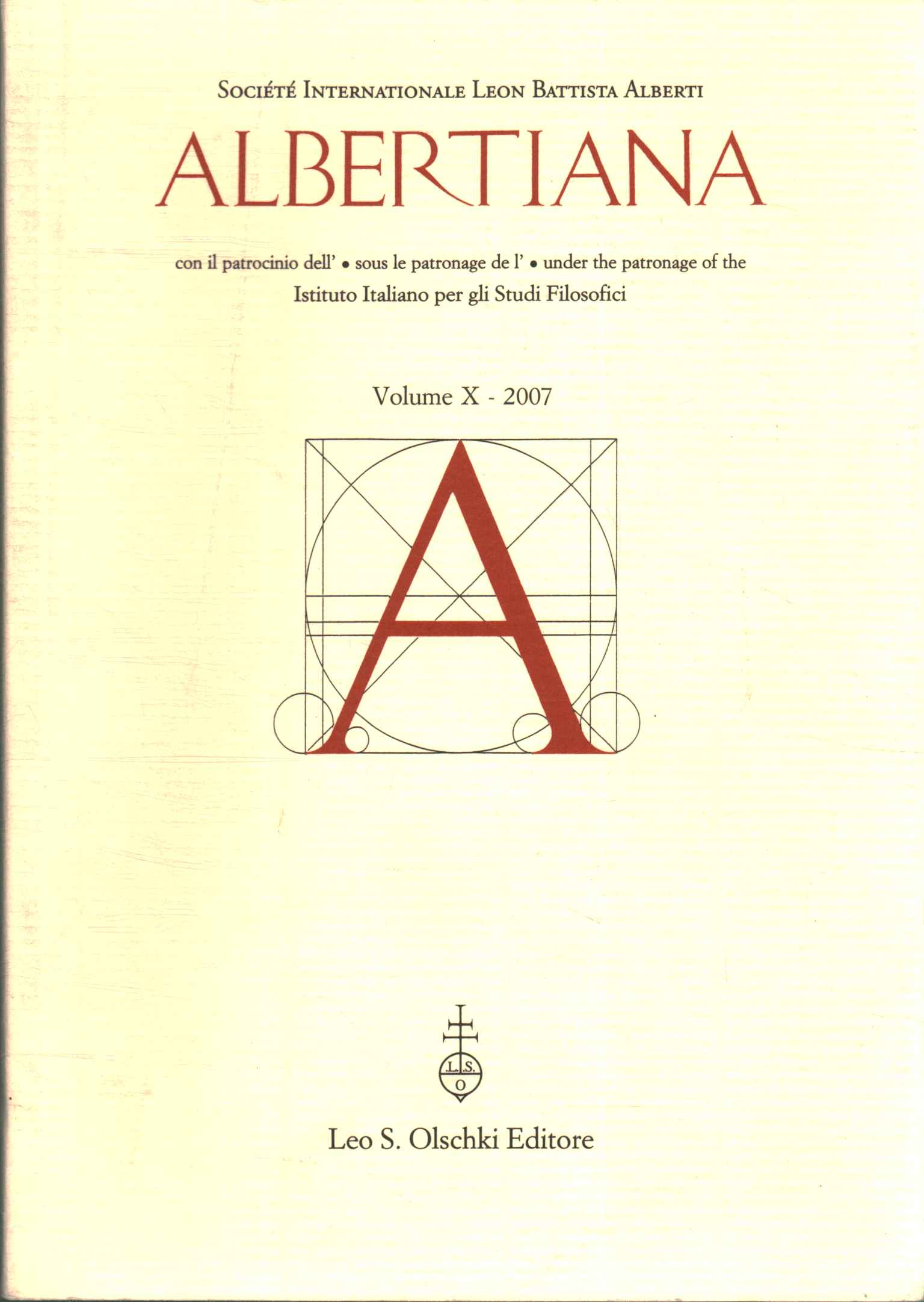 Albertaine : Volume X-2007,Albertiana (Volume X-2007)