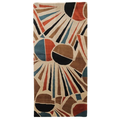 Tapis Eye Ancien Laine Coton Noeud Gros Nepal 201 x 94 cm