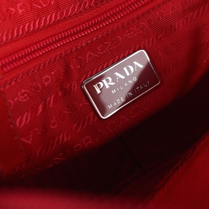 Prada Umhängetasche aus Canvas und Leder