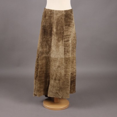 Ruffo Research Leather Skirt