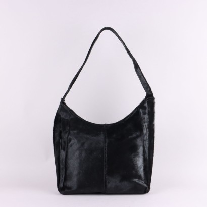 Bolso piel de potro negro