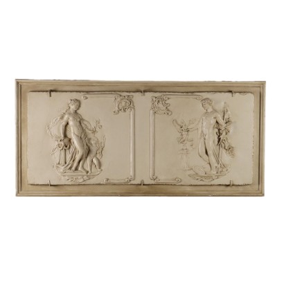 Bas-Relief Ancien Plâtre Mythologie XXe Siècle