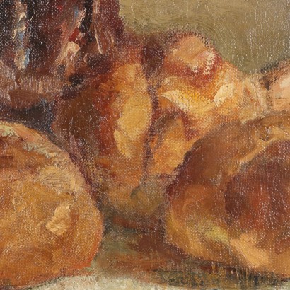 Dipinto di Domenico De Bernardi,Composizione con pane e pomodori,Domenico De Bernardi,Domenico De Bernardi,Domenico De Bernardi,Domenico De Bernardi,Domenico De Bernardi