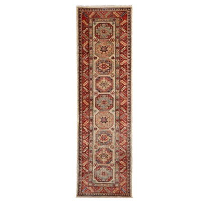 Antiker Gasny Teppich Wolle Feiner Knoten Pakistan 280 x 81 cm