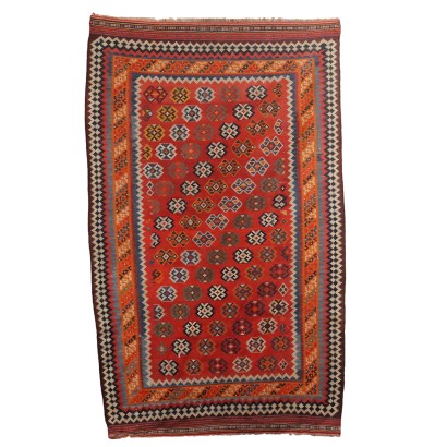 Tapis Ancien Asiatique Laine Noeud Fin 250 x 148 cm