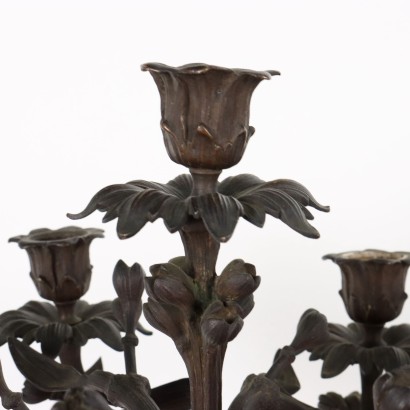 Coppia di Candelabri in Bronzo