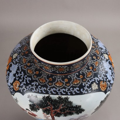 China Lidded Vase,Large Potiche with Lid