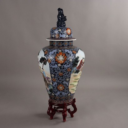 China Lidded Vase,Large Potiche with Lid