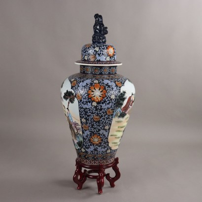 China Lidded Vase,Large Potiche with Lid