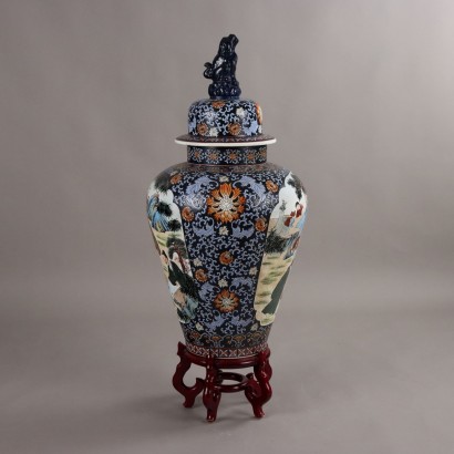 China Lidded Vase,Large Potiche with Lid