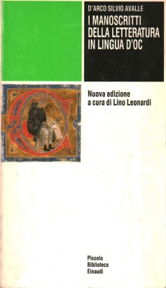 I manoscritti della letteratura in lingua d'oc