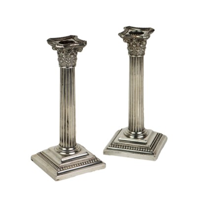 Par de candelabros Gorham Providence de plata de ley