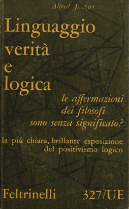 Linguaggio verità e logica