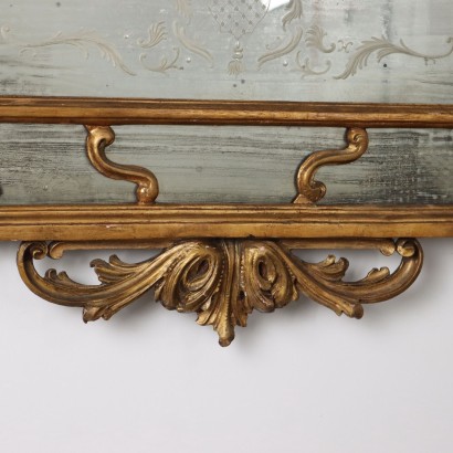 Miroir doré, Miroir doré de style rococo