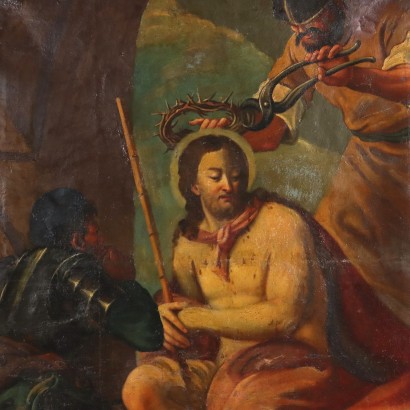 Peinture du Christ couronné d'épines