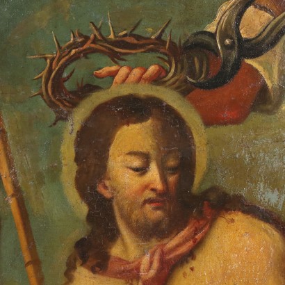 Peinture du Christ couronné d'épines