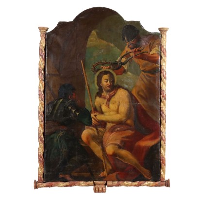 Tableau Ancien Sujét Sacré Huile sur Toile XVIIe-XVIIIe Siècle