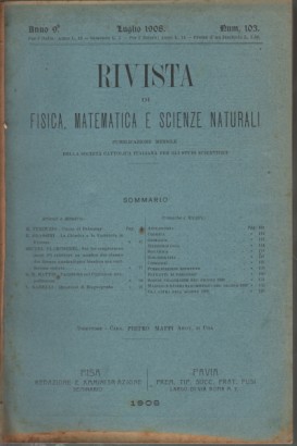 Rivista di fisica, matematica e scienze naturali