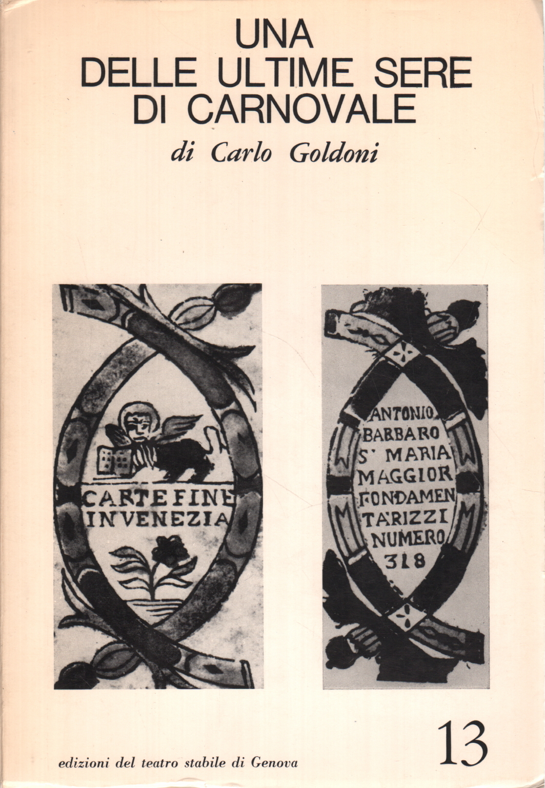 L'une des dernières soirées de Carnovale, de Carlo Goldoni