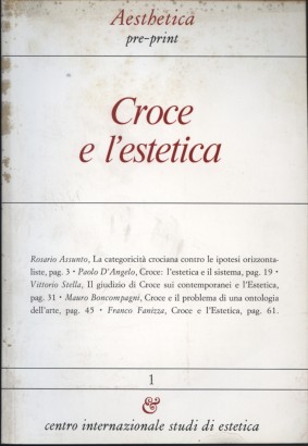 Croce e l'estetica