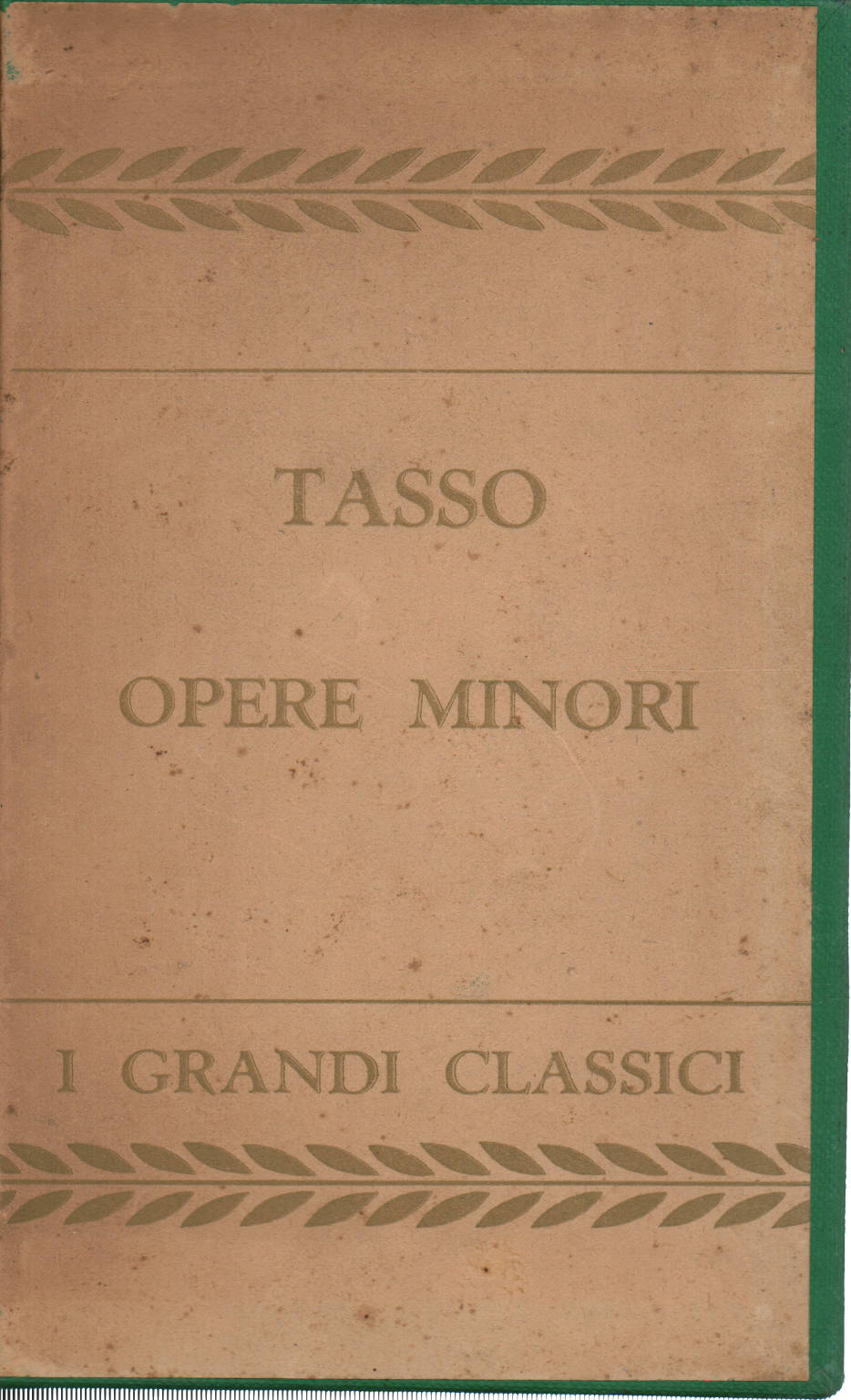 Des œuvres mineures, Torquato Tasso