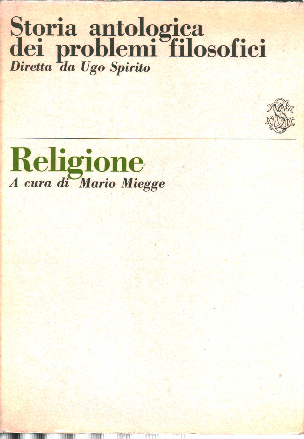 Religion, Mario Miegge