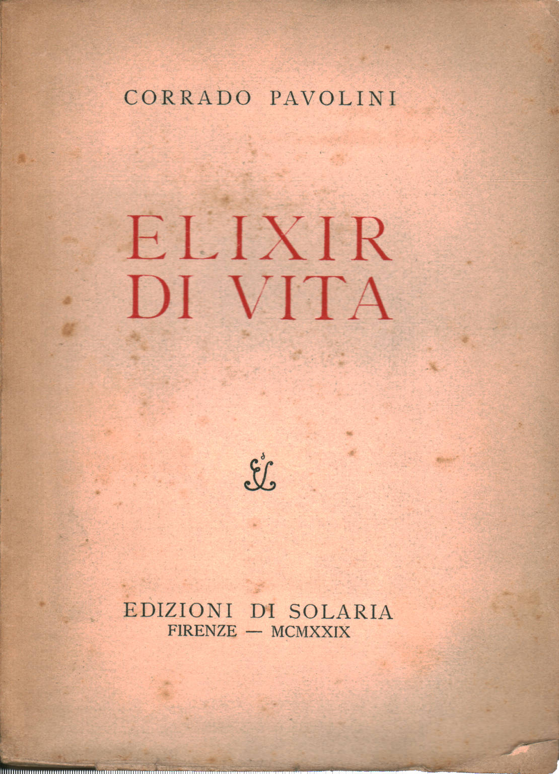 Elixir de la vida, Corrado Pavolini