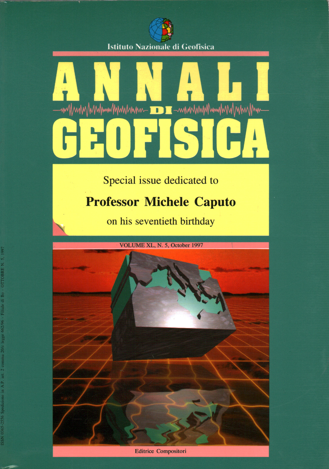 Annals of Geophysics Vol.XL N.5 October 1997, s.a.