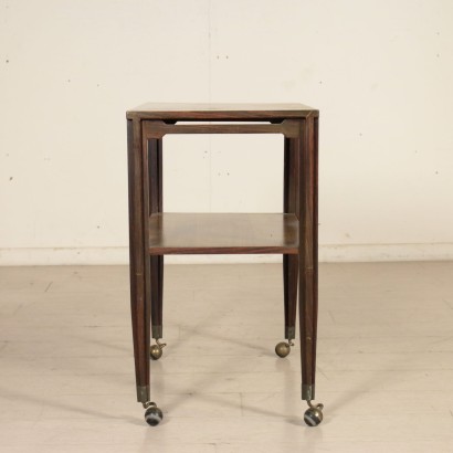 Service Cart Rosewood Veneer Vintage Manufactured in Italy 1960s